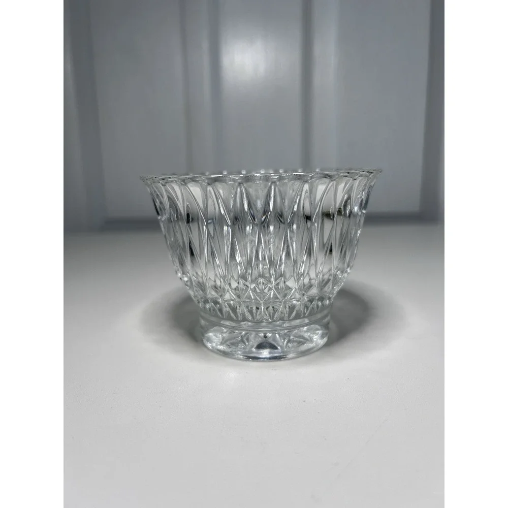 Libbey Glass Company LRS45 Vintage Clear Open Top‎ Sugar Bowl Dish 2.75